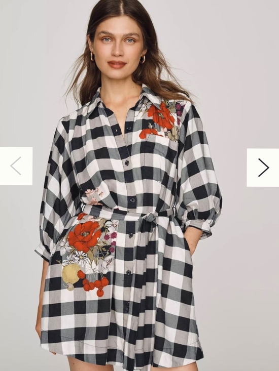 Anthropologie Dresses & Skirts - Anthropologie Maeve Mona Linen Blend Mini Shirtdress NWT Large